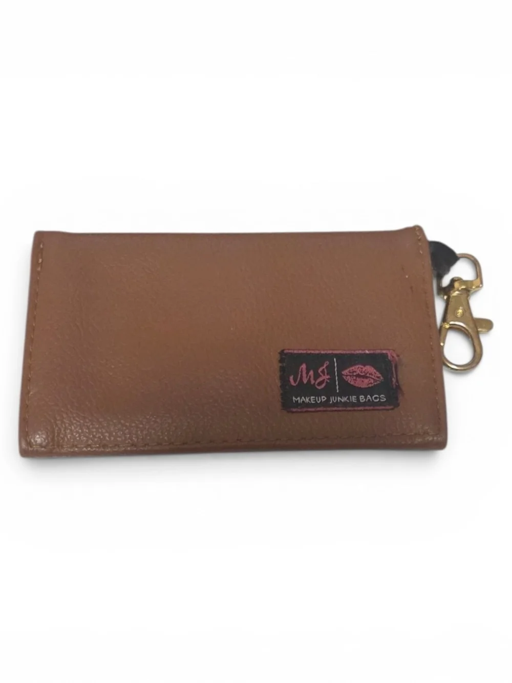 Brown Leather Key & Card Holder with Lobster Clasp